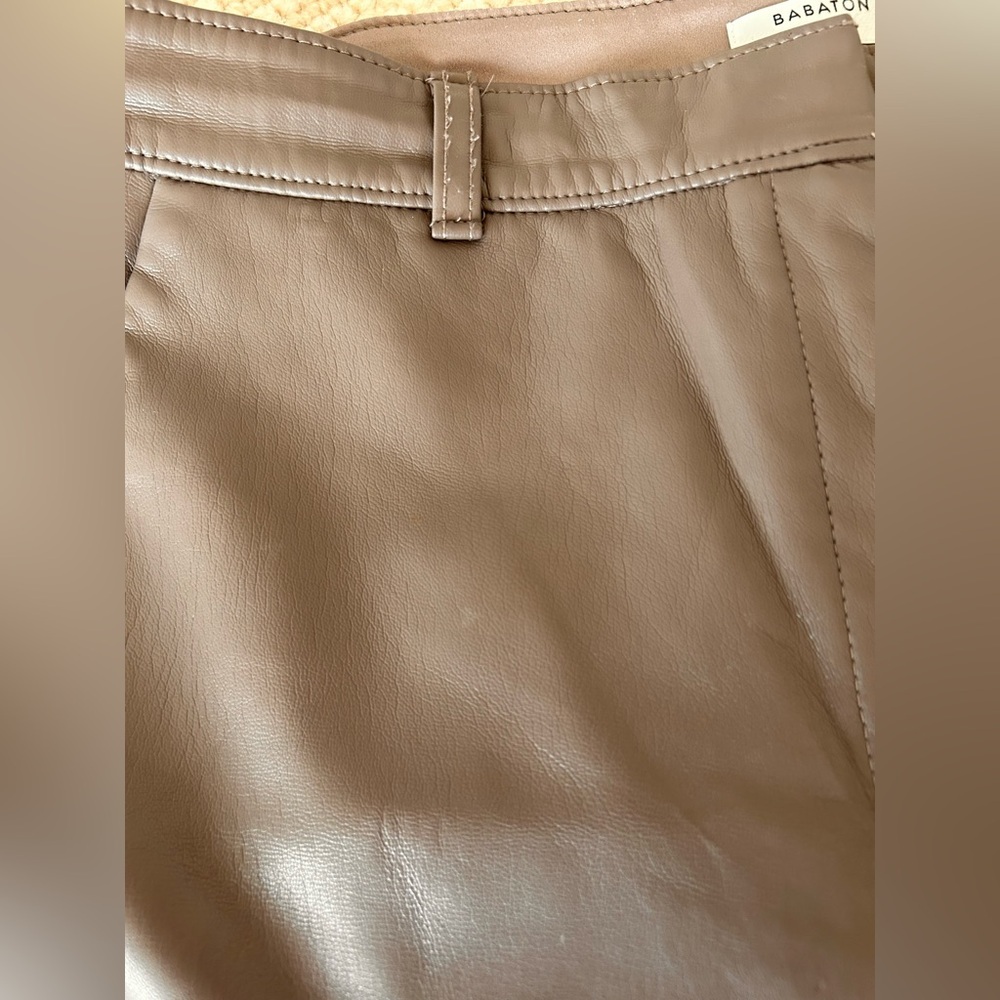 Babaton cropped vegan leather pant - Picture 3 of 12